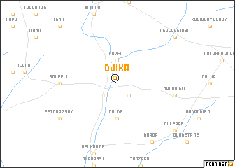 map of Djika