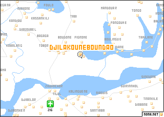 map of Djilakoune Boundao