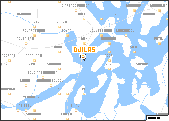 map of Djilas