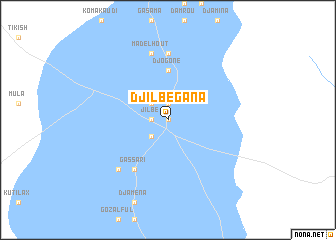 map of Djilbé Gana