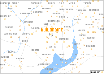 map of Djilondine