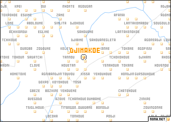 map of Djimakoé