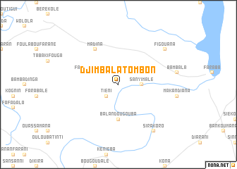 map of Djimbala Tombon