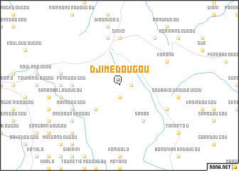 map of Djimédougou