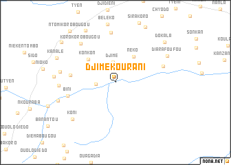 map of Djimékourani