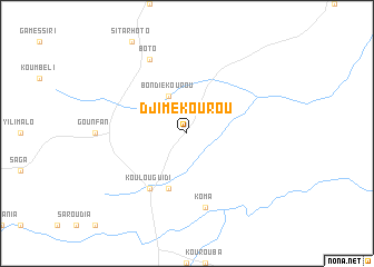 map of Djimékourou