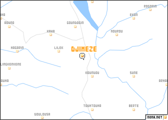 map of Djimézé