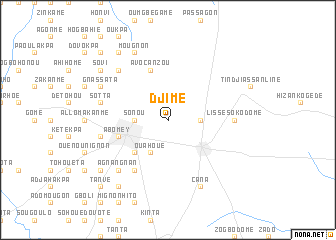 map of Djimé