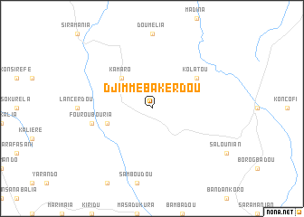 map of Djimmebakerdou