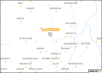 map of Djinagué