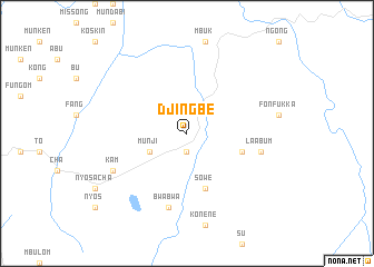 map of Djingbe