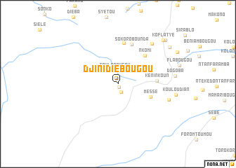 map of Djinidièbougou