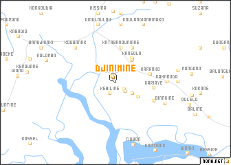 map of Djinimine