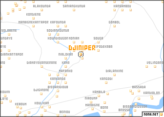 map of Djiniper