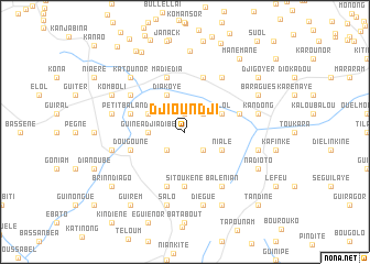 map of Djioundji