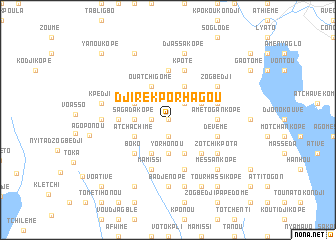 map of Djirekpo Rhagou