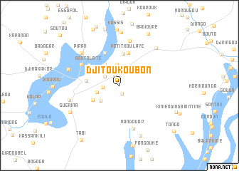 map of Djitoukoubon