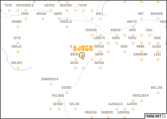 map of Djogo