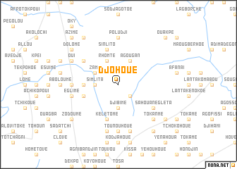 map of Djohoué