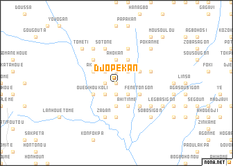 map of Djopékan