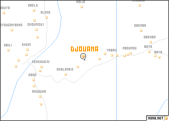 map of Djouama