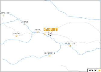 map of Djoubé