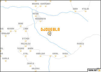 map of Djouébla