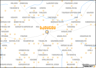 map of Djougou