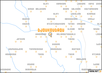 map of Djoukoudaou