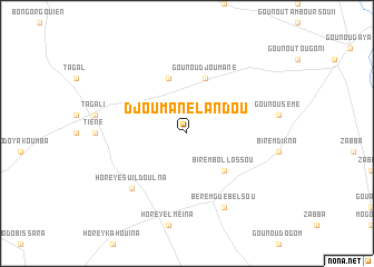 map of Djoumane Landou