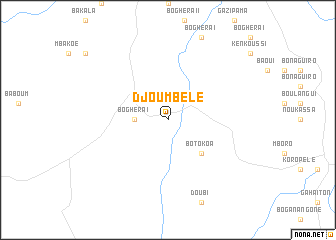 map of Djoumbélé