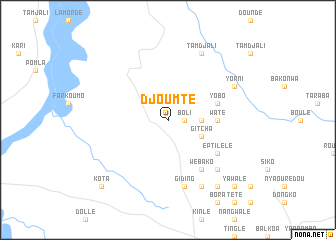 map of Djoumté