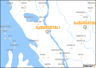 map of Djoungotoli