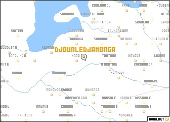 map of Djounlé Djamonga