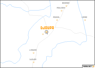 map of Djoupa