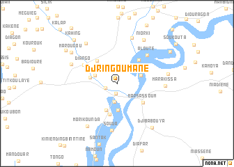 map of Djringoumane