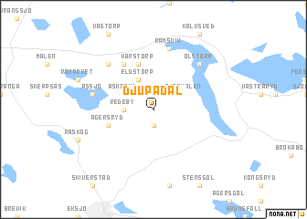 map of Djupadal