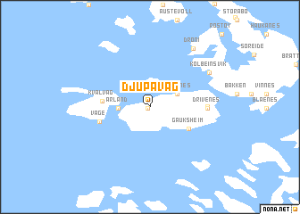 map of Djupavåg