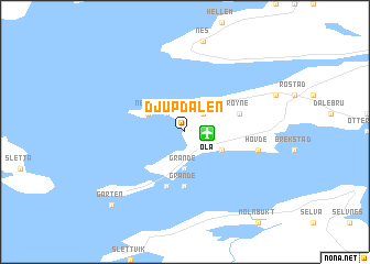 map of Djupdalen