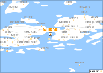 map of Djupdal