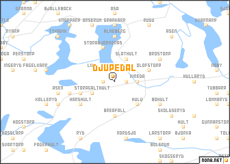 map of Djupedal