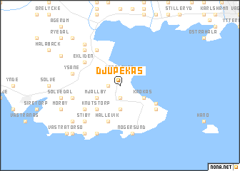 map of Djupekås