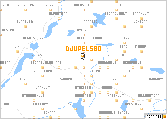 map of Djupelsbo