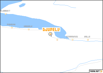 map of Djupelv