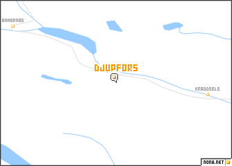 map of Djupfors