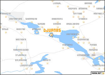 map of Djupnäs