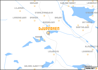 map of Djuprämen