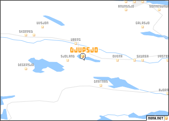 map of Djupsjö