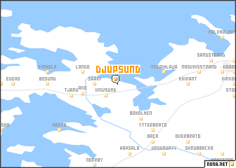 map of Djupsund