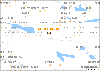 map of Djuptjärnbo